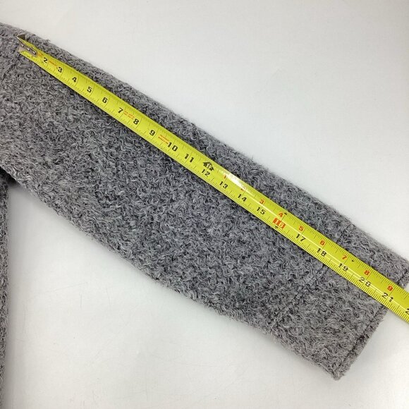 ZARA Women’s Bouclé Loft Moto Zip Point Collar Jacket Gray Size Medium EUC - Picture 7 of 15